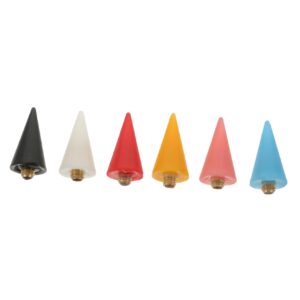 BIUDECO Diy Nail Art Tools 6 Pack Colorful Crayon Tip Heads for Nail Picks Jewelry Making