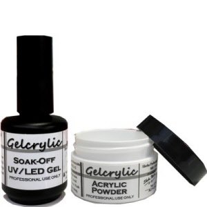 SHEBA NAILS Gelcrylic Gel Powder Combo Kit PLUS W/Lamp – UV/LED Soak Off