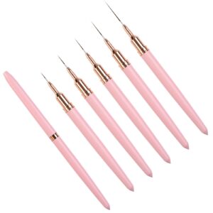 5pcs Japanese Nail Art Line Pens Precise Application Long Lasting And Suitable For Personalized Nail Decorations Fine Tip Nail Art Pen