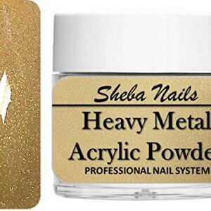 SHEBA NAILS Heavy Metal Color Acrylic Collection – 1 oz. – 24K