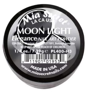 Mia Secret Nail Art Powder Elegance Collection – .25 oz. (Moon Light)