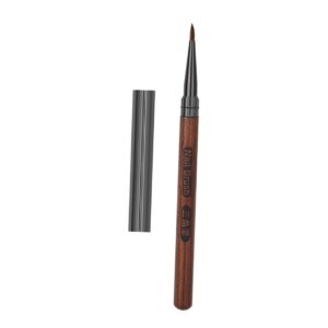 Healeved Ergonomic Salon Manicure Tools Fine Nail Art Pen with Sandalwood Handle Double-ended Embossing Painting Pen Thin Line Dotting Tool for Women