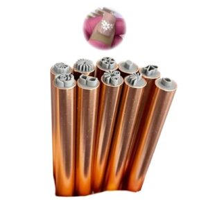 Lymzpwg Nail Stamp Pen，Nail Art Flower Stamping Pen，Nail Art Graffiti DIY，Metal Outer Rod(10)