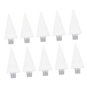 WRITWAA 10pcs Nail Art Dotting Pen Heads Durable Manicure Drill Tool for Nail Design and Rhinestone Applications Lightweight Tip for Easy Use