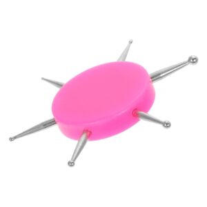 PENIKOKO DIY Nail Art Supplies 6 in 1 Nail Dotting Pen Kit Circular Pen Nail Art Tracing Pen Embossing Tool Home Salon Use
