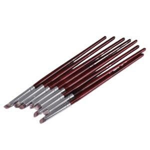 GSGRTYJIO Nail Tools and Supplies Poke Pen Diagonal Round Pen Transition Pen Smud Pen Gradient Flash Chalk Wooden