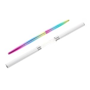 Hemoton 2pcs Nail Art Pen Dual-ended Brush Set for Nail Design for Diy or Salon Use