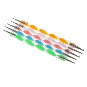 Bonarty 5 Pcs Nail Styling Tools Nail Art Dotting Pens Or Clay Pottery Carving DIY