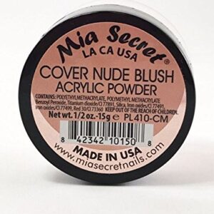 Mia Secret Cover Acrylic Powder -NUDE BLUSH/PINK/ROSE/BEIGE 0.5oz/1oz/2oz/4oz + FREE Temporary Tattoo! (1/2 oz> Nude Blush)