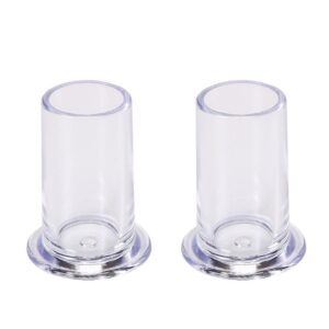 2 Pieces Nail Art Pen Holder Plastic Nail Pen Holder Round Nail Art Brush Holder Nail Art Brush Stand Nail Drawing Brush Pen Holder Nail Art Painting Pen Brush Stand>Clear