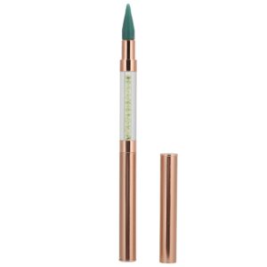 Wax Tip Dotting Pen, Comfortable Ergonomic Length Manicure Dotting Pen for Beginners Professional Nail Artist for Different Sizes Types Rhinestone(green)