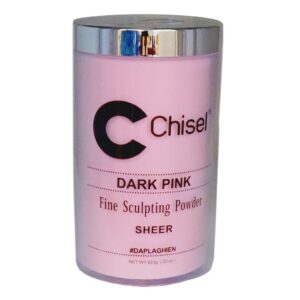 Chisel (Dap La Ghien) – 100% Pure Nail Sculpting Powder – Pink & White Collection – 22oz (DARK PINK)