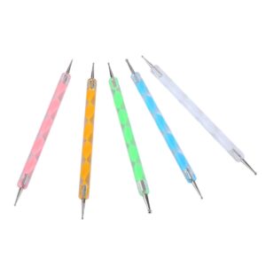 Nail Art Dotting Pen Tools Two Way Dotting Pen Tool Set Nail Art Tool Dot Set Nail Art Supplies Pack of 5