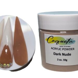 Acrylic Nail Powder of Coqueta Nail System (Dark Nude)