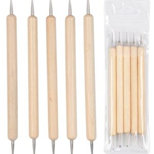 Grehge ing Pen Nail Art Dotting Tools, Embossing Pen, Dotting Tools Set, Nail Design Marbleizing Tool Pen, for Nail Art, Dotting Tools for Stone Embossing Patterns