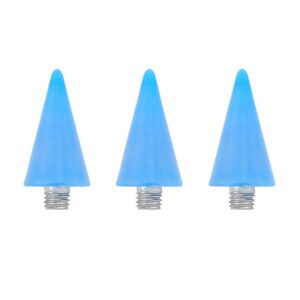 Minkissy 3pcs Nail Rhinestones Picker Wax Tips Wax Replacement Head for Dual Ended Wax Nail Rhinestones Picker Pencil Dotting Pen Studs Picker