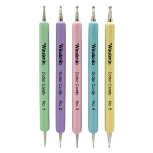 Winstonia 5pcs Dotting Tools Set 10 Metal Tips for Nail Art Painting, Manicure Patterns, Mandala Designs, Crafting – DOTTER CANDY