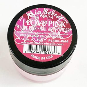 Mia Secret Nail Art Powder I LOVE PINK Collection – .25 oz (I Love Pink)