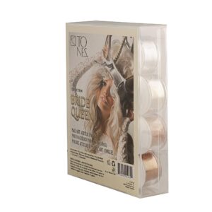 TONES Acrylic Nail Powder Collection – Premium Formula for Salon Inspired Manicure & Shiny> Durable Bubble Free Art | 12 Royal Shades (Bride Queen)