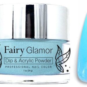 Fairy Glamor Blue Matte Dip and Acrylic Nail Powder> Arctic Chill 1oz