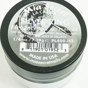 Mia Secret Nail Art Powder Elegance Collection – .25 oz. (Silver Ring)