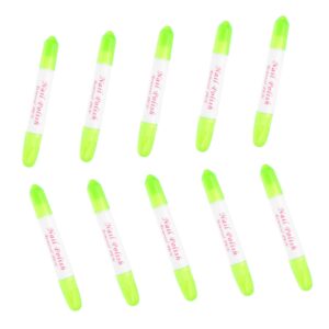 Ipetboom 10pcs Nail Art Pen Manicure Pen Nail Polish Reusable French Manicure Detail Random Color