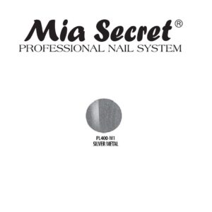 Mia Secret Professional Metallic Collection Acrylic Powder (Pick Your Color) (Silver Metal)
