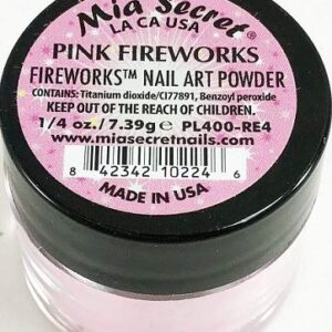 Mia Secret Nail Art Powder Fireworks Collection – .25 oz (Pink Fireworks)