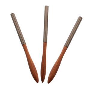 Healeved 3pcs Set Nail Pen Finger Nail Brush Nail Drawing Brushes Nail Paint Drawing Pencil Nail Polish Pen Nail Painting Pen Nail Art Painting Brush French Nail Brush Brown Nylon Wool