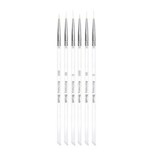 Lurrose Nails Kits 6pcs Nail Painting Pen Dotting Tool Nail Art Dotting Pen Embossing Stylus Embossing Tools Tracing Tools for Drawing Painting Nail Dip Set