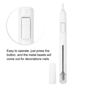 Nail Beads Pen, 0.8mm Dotting Bullion Pen Nail Dotting Manicure Decoration Tool(1#)