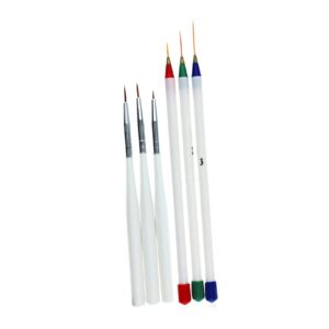 CALLARON 3 Pcs Pull Line Pen for Nail Art Fine Detailing and Drawing Tools for Professional and Home Use Durable and Reusable for Dotting and Painting White