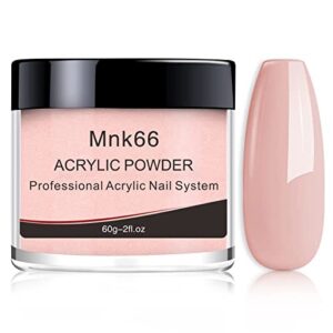 Baby Pink Acrylic Nail Powder for Nail Extension> French Nail Art 3D Flowers> Nail Carving> Beginner (YSJF007-60g)