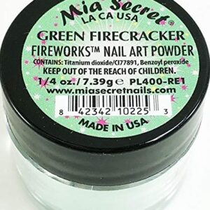 Mia Secret Nail Art Powder Fireworks Collection – .25 oz (Green Firecracker)