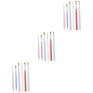 FRCOLOR 3sets Nail Art Pen Set Nail Art Tools Manicure Decorations for Diy 6pcs*3