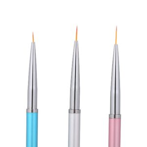 Cigooxm 3PCs Nail Art Design Set Nail Art Liner Brushes Dotting Painting Drawing Brush Pen