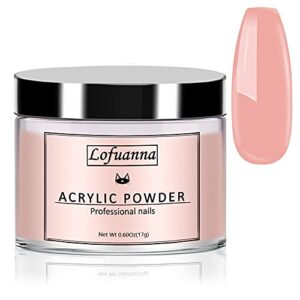 Lofuanna 17g Professional Nude Acrylic Powder Salon Quality>Acrylic Nail Powder for Nails Extension Nail Art System>No Need Nail Lamp Nail Powder for Home or Salon