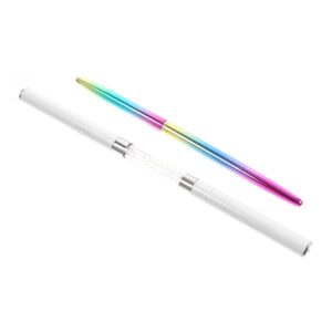 Balacoo Nail Art Drawing Pen 2pcs Carved Light Pen Nail Polish Colored Pens Nail Art Drawing Tool Nail Art Accessories Nail Pen Nail Polish Accessories Painted Nail Brush Aluminum Alloy