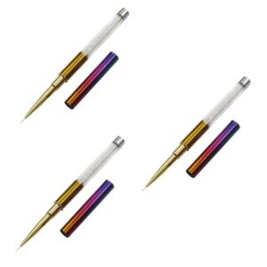 Beavorty 3pcs Nail Art Brush Pen Manicure Brush Set Nail Painting Pen Love Drawing s Nail Art Tools
