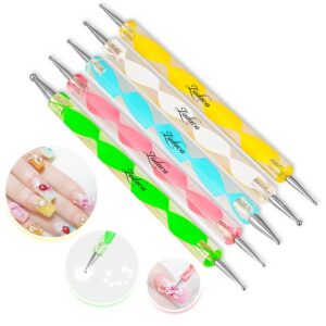GAO Fashion Hot Sale Two Way Dotting Pen 5pcs Nail Art Tool Paint Manicure