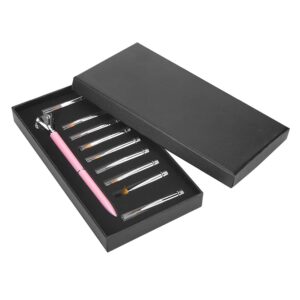 ZJchao Detachable Nail Painting Drawing Pen for Flower Pattern>Carving>Salon Use>Ergonomic Handle>Exquisite Workmanship UV Gel Pen Nail Painting Pen Nail Drawing Pen Nail Dotting>Pink