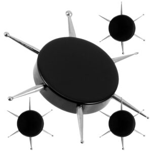 NOLITOY 4 pcs Nail Dotting Tools: 6 In 1Nail Art Pen Stainless Steel Circular Dotting Tools for Painting Embossing Tracing