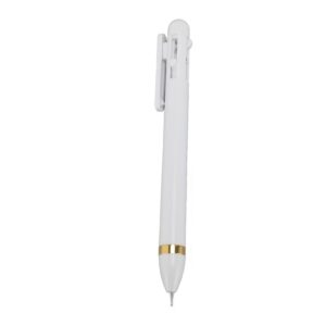 Nail Dotting Pen, 4 in 1 Nail Art Dotting Tools in Ballpoint Pen Nail Art Kit, Nail Art Tip Dot Paint Manicure Kit, Manicure Pen for Watercolor Paper, Tracing Paper (White)
