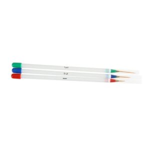 OHPHCALL Nail Art Painting Pen Set 3 Fine Brushes Nail Art Supplies for Line Drawing Flowers Patterns