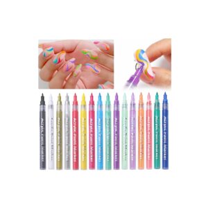 Nail Art Graffiti Pen 3D Waterproof Nail Polish Pen Quick Drying Nail Art Brush Is Easy To Apply>And Is A Professional Nail Glue That Is Easy To Use Even For Novices