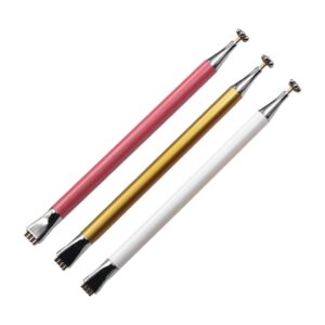 Mikinona Elegant Flower Design Magnetic Nail Art Pen 3pcs Cat Eye Stick for Manicure