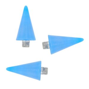 LIFKOME 3Pcs Blue Acrylic Nail Dotting Pen Replacement Heads Dual Ended Manicure Tools for Rhinestone Picker and Nail Art for Salon and Home Use