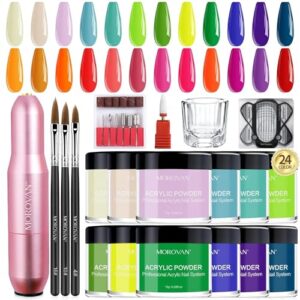 Morovan Professional Acrylic Powder Set – Multiple Classic Colors Acrylic Powder Set