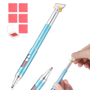 Yacig Diamond Art Pen Refillable Wax Pen for Diamond Painting, Metal 5D Diamonds Art Accessories Pens with a Multi Placer, Blue