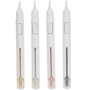 4pcs Nail Art Dotting Pen, Nail Painting Pen, Nail Art Brush, DIY Decoration Dotting Pen Manicure Tools Nail Art Accessories Rhinestone Pickup Tool Art Pens(1mm)